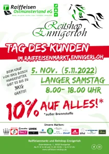 Read more about the article Tag des Kunden im Raiffeisenmarkt Ennigerloh